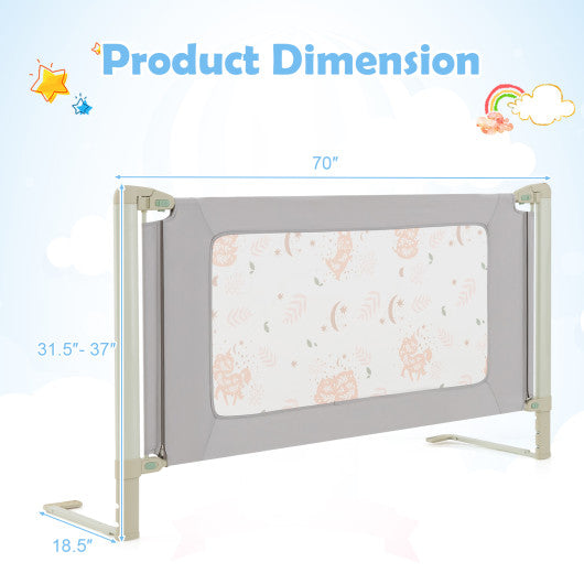 Vertical Lifting Bed Rail for Toddlers with Double Lock-70 inch