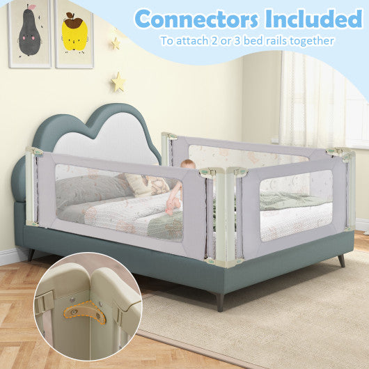 Vertical Lifting Bed Rail for Toddlers with Double Lock-79 inch