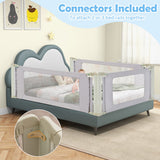 Vertical Lifting Bed Rail for Toddlers with Double Lock-79 inch