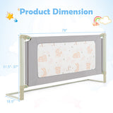 Vertical Lifting Bed Rail for Toddlers with Double Lock-79 inch