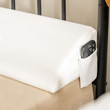 Full Size/Queen Size Bed Wedge Pillow Gap Filler with Side Pocket Bed-Full Size
