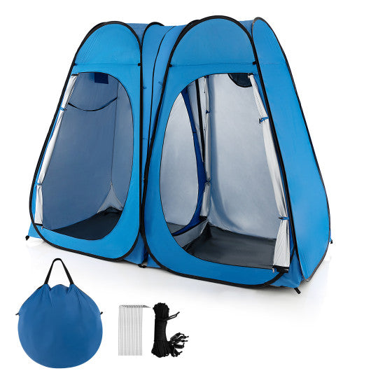 Shower tent deals with floor
