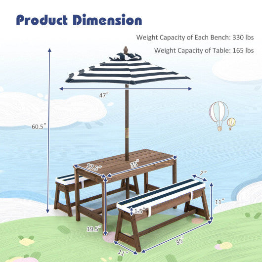 Kidkraft outdoor table & bench 2025 set