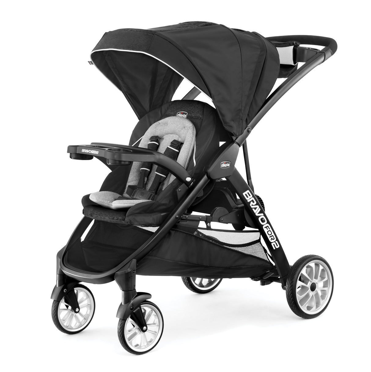 BravoFor2 LE Standing/Sitting Double Stroller in Crux Travel System by MamasUncut Store