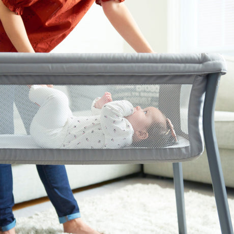 LullaGo Anywhere Portable Bassinet - Grey Star by MamasUncut Store