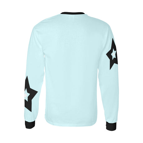 Bulky Stars. long sleeve T-shirt, Baby blue by Stardust
