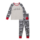 Organic Cotton Christmas Family Two Piece Printed Pajama Set For Mom by Deux par Deux