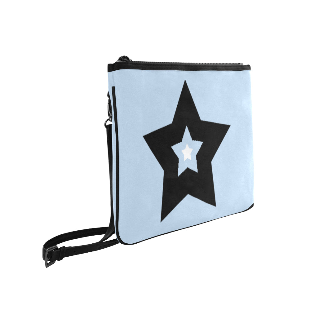 Bulky Star Slim Clutch in Light Blue color by Stardust