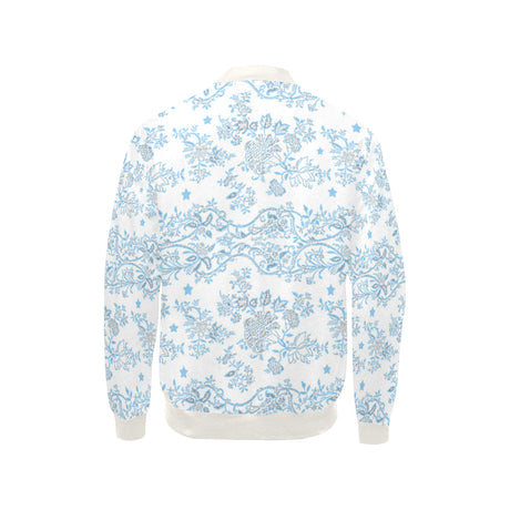 Blue Lace N stars Bomber Jacket by Stardust