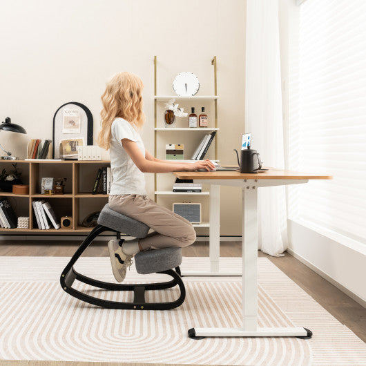 Gray kneeling hotsell chair