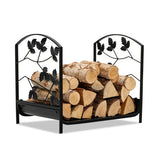 19 Inch Heavy-Duty Firewood Rack with 110 lbs Load Capacity