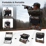 Foldable Patio Chair with Storage Pocket Backrest for Camping Hiking