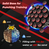 Freestanding Punching Bag 71 Inch Boxing Bag with 25 Suction Cups Gloves and Filling Base