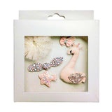 Handmade 5 Pieces Hair Accessory Kids Gift Set, Pink Swan by Peterson Housewares & Artwares