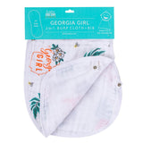 2-in-1 Burp Cloth and Bib: Georgia Girl by Little Hometown - Aiden's Corner Baby & Toddler Clothes, Toys, Teethers, Feeding and Accesories