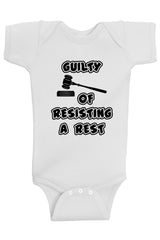 Guilty Of Resisting A Rest Bodysuits - Aiden's Corner