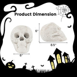 Halloween Fire Pit Skull Halloween Decoration-Beige