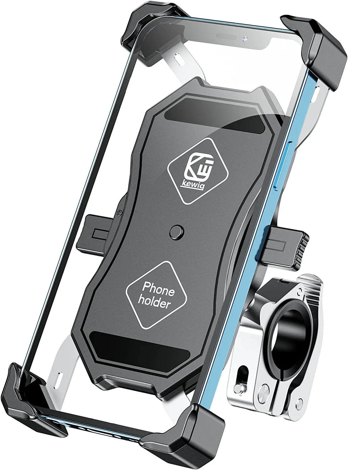 Bike Phone Mount with 360 Degree Rotation & Quick Touch Lock & Release by Happy EBikes