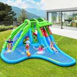 Inflatable Crocodile Style Water Slide Upgraded Kids Bounce Castle with 780W Blower