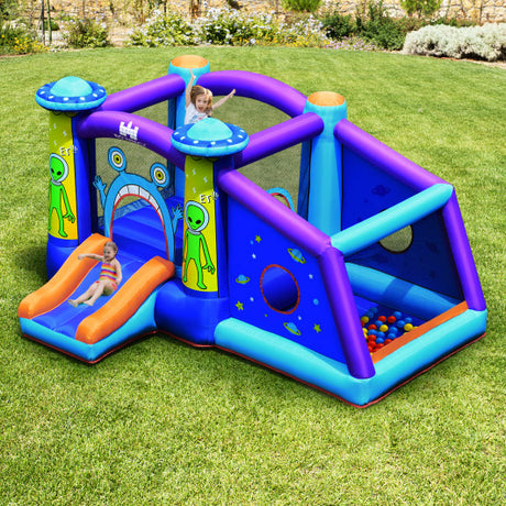 Kids Inflatable Bounce House Aliens Jumping Castle Without Blower