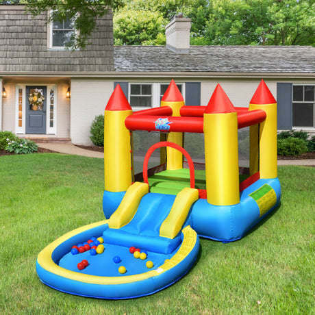 Inflatable Kids Slide Bounce House with 550w Blower