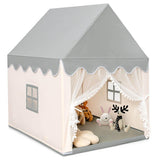 Kids Large Play Castle Fairy Tent with Mat-Beige
