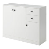 Modern Buffet Sideboard with 2 Pull-out Drawers and Adjustable Shelf for Kitchen-White