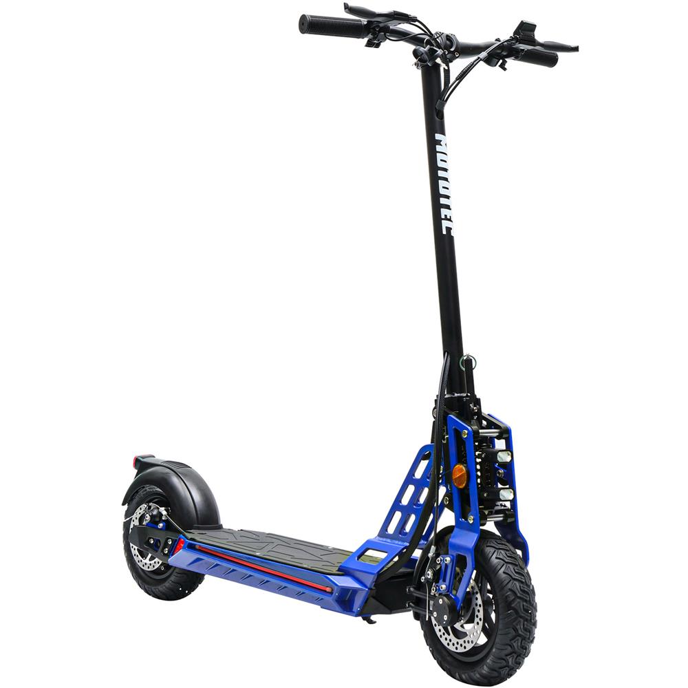 MotoTec Free Ride 48v 600w Lithium Electric Scooter Blue