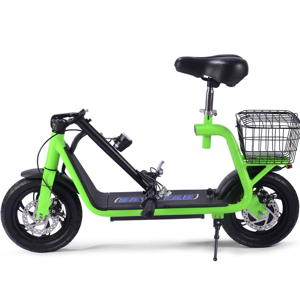 MotoTec Metro 36v 500w Lithium Electric Scooter Green