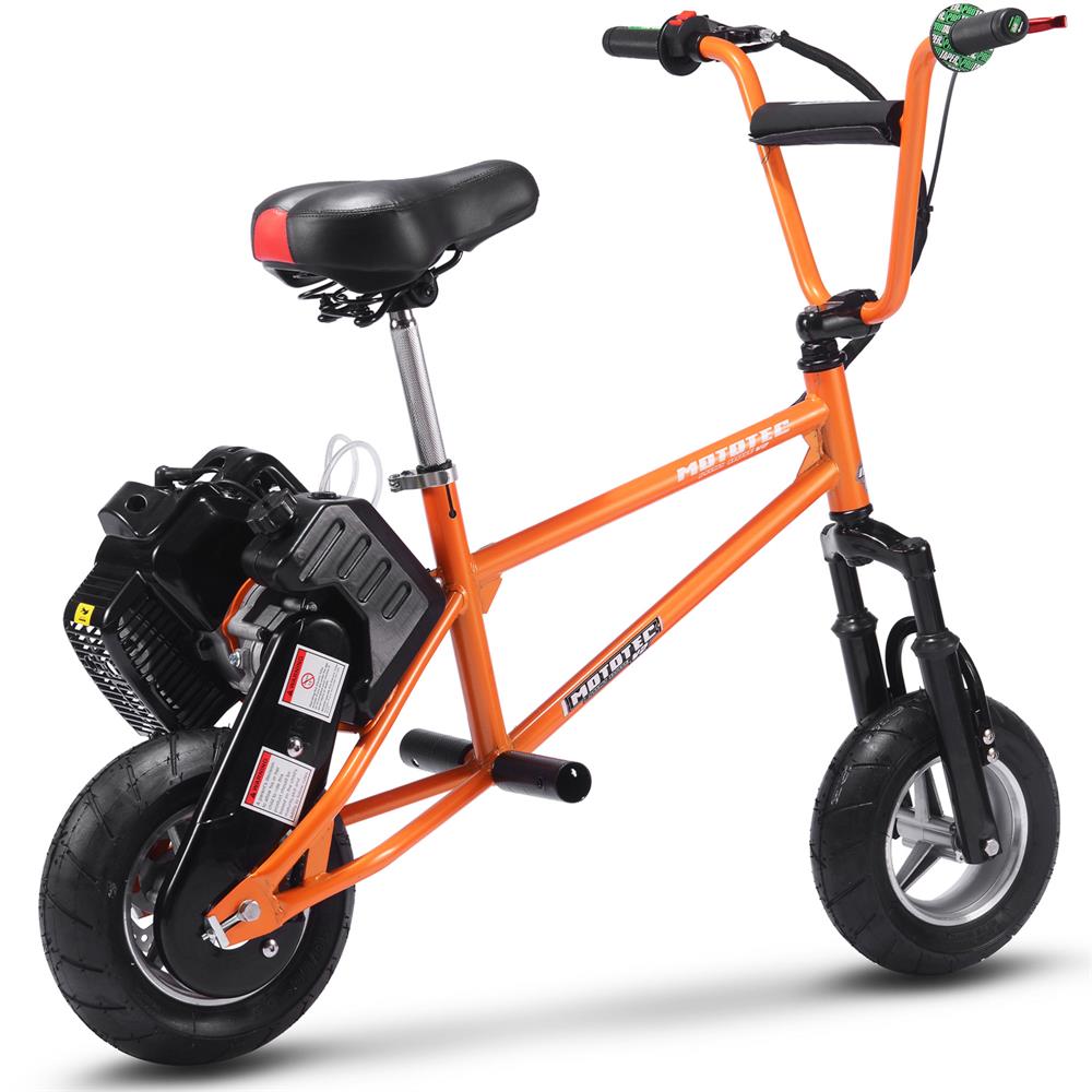 MotoTec 49cc Gas Mini Bike V2 Orange