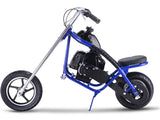 MotoTec 49cc Gas Mini Chopper Blue