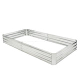 Metal Galvanized Raised Garden Bed with Open-Ended Base-8 x 4 ft