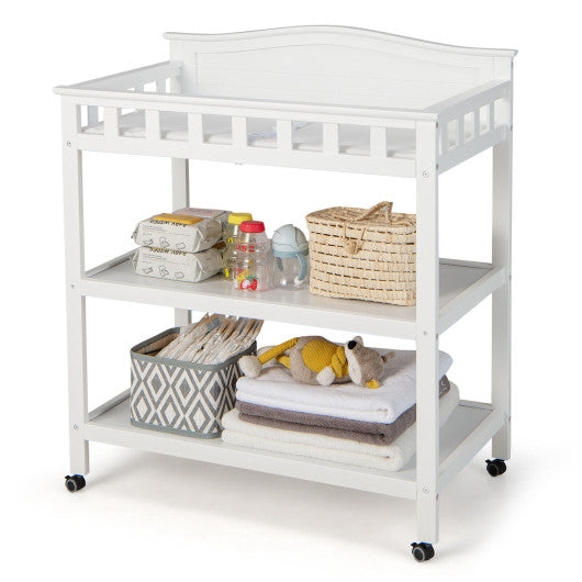 White corner changing table online