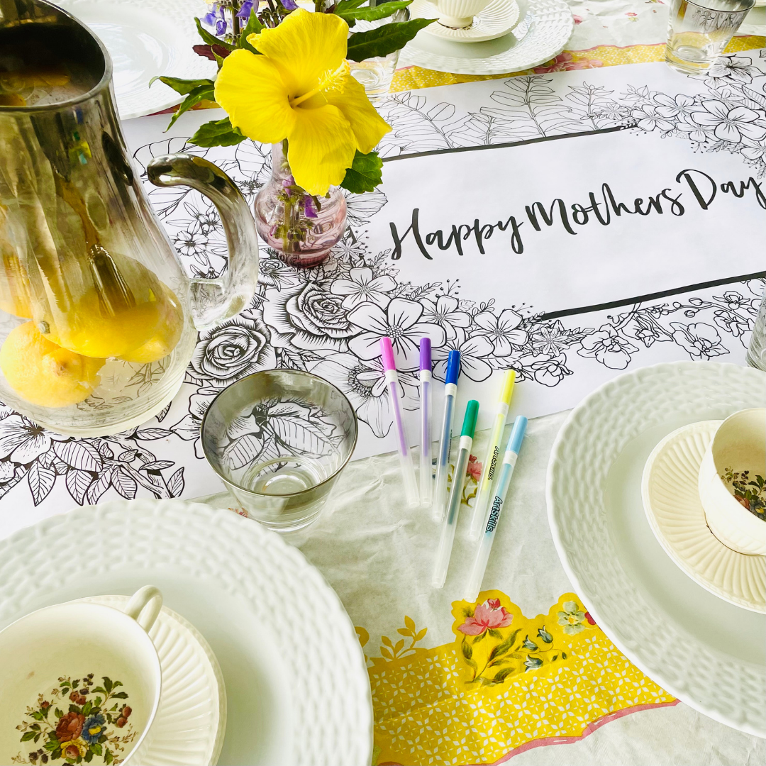 Happy Mother's Day Table Runner by Creative Crayons Workshop