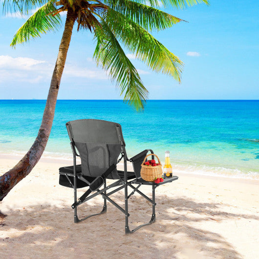 Camping chair sales with cooler bag