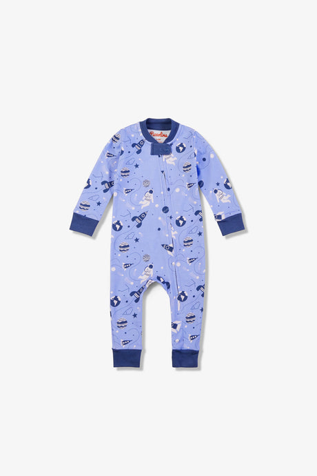 Zip Up Baby Onesie - Space Exploration by Piccolina
