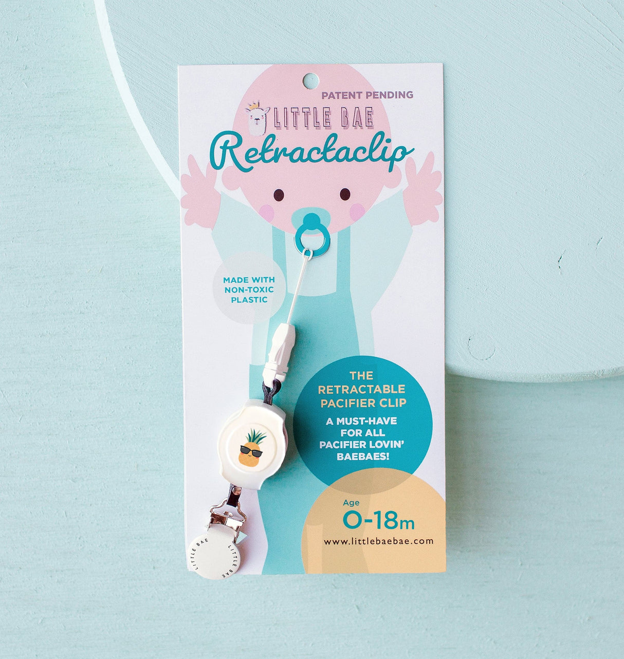Limited Edition SUMMER RetractaClips 4.0 (Retractable Pacifier Clip) by Little BaeBae