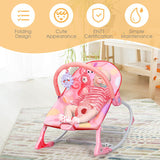 Adjustable Toddler Swing Bouncer & Rocker-Pink