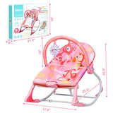 Adjustable Toddler Swing Bouncer & Rocker-Pink