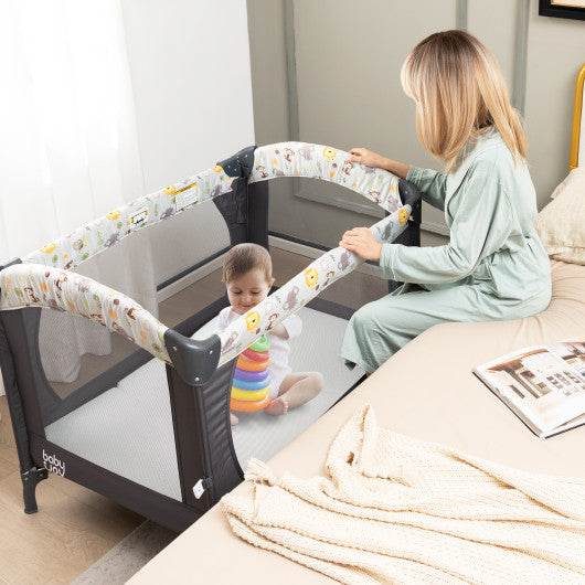 Portable Tri fold Pack and Play Mattress Pad with Gel Infused