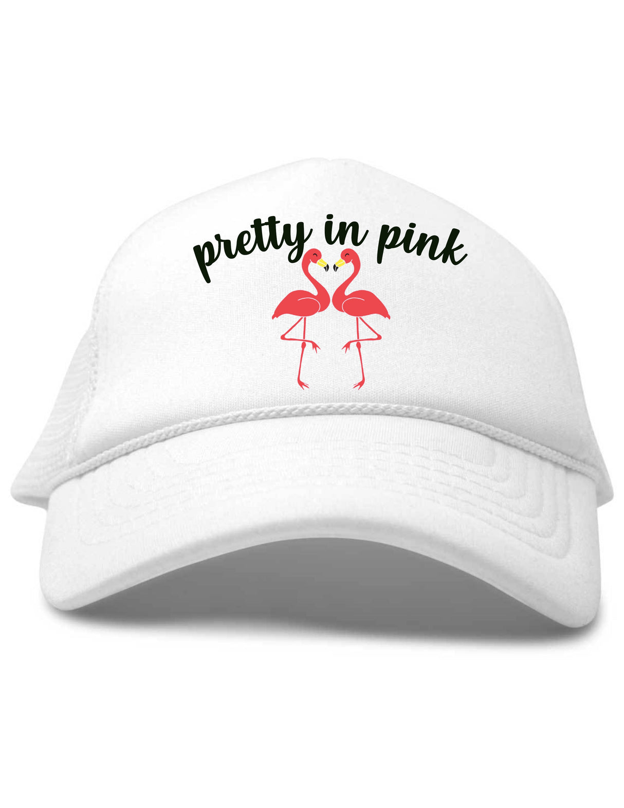 Pretty In Pink Flamingos Trucker Hat by Beau & Belle Littles