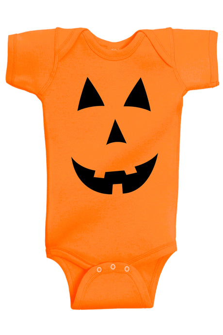 Pumpkin Face Halloween Bodysuits - Aiden's Corner