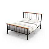 Full/Queen Bed Frame with Headboard and Footboard-Queen Size