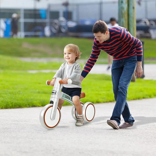 Indoor Outdoor Kids Riding Balance Bike with Silent Wheels-Gray