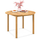4-Person Large Round Outdoor Dining Table