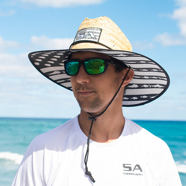 Under Brim Straw Hat | Fins and Stripes 2.0 by Soul of Adventure