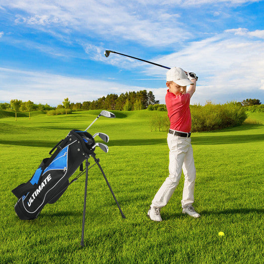 Complete Golf Club Set for Children Age 8-10-Blue