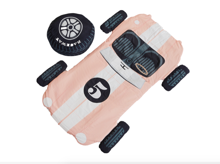 Pink Race Car Sleeping Bag by Wonder and Wise