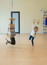 2in1 Swings Set: Triangle rope ladder + Gymnastic rings