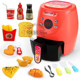 Air Fryer Pretend Play Toys for Kids with Cola Fried Chicken Play Kitchen Toys Kitchen Playset Kitchen Accessory Toys for Girls